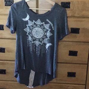 Moon child high low t-shirt.